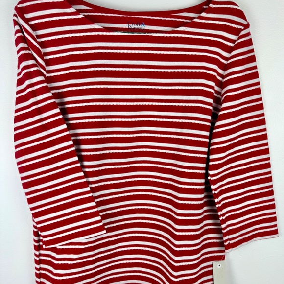 croft & barrow Tops - Croft & Barrow NWT LP petite top, red and white